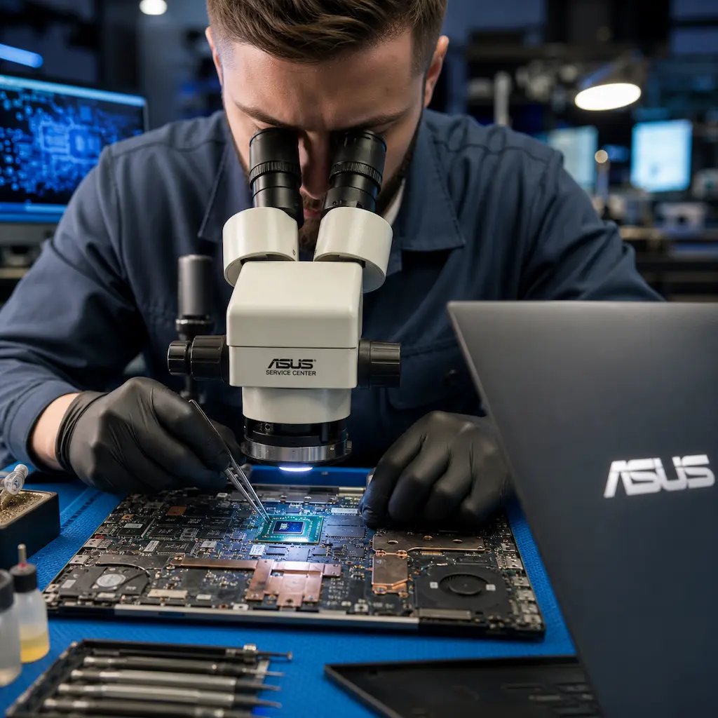 Замена видеокарты ноутбука Asus в Юбилейном