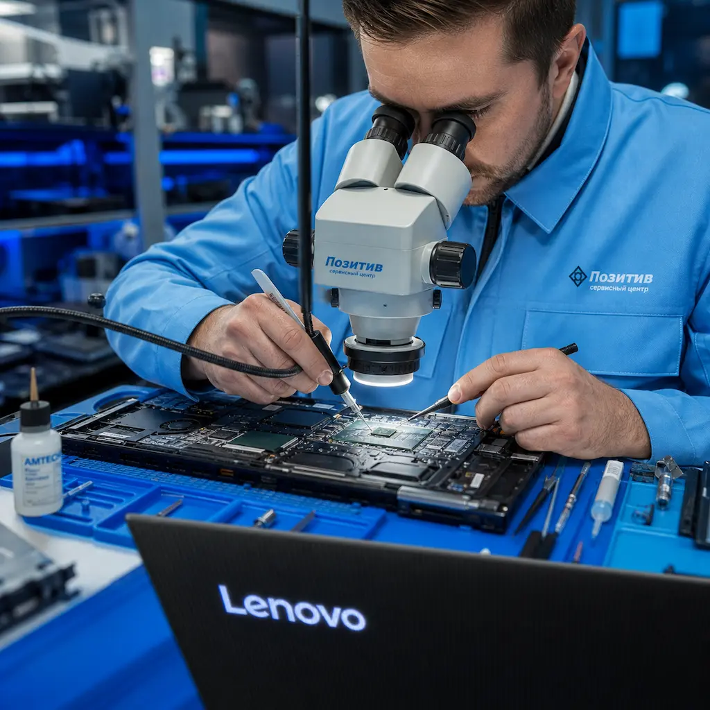 Замена видеокарты ноутбука Lenovo в Юбилейном