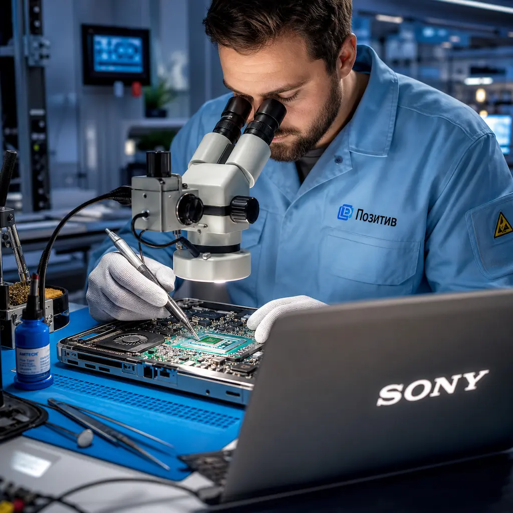 Замена видеокарты ноутбука Sony в Юбилейном