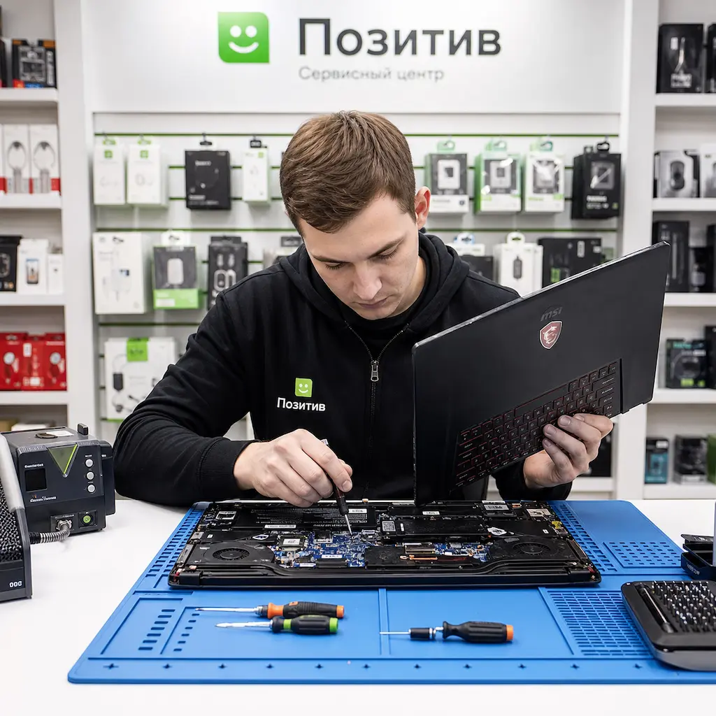 заменить клавиатуру на ноутбуке MSI в Юбилейном