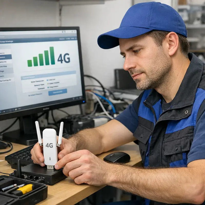 Настройка LTE модема в Юбилейном