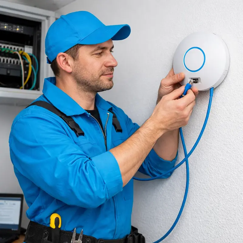 Подключение точки доступа в Юбилейном