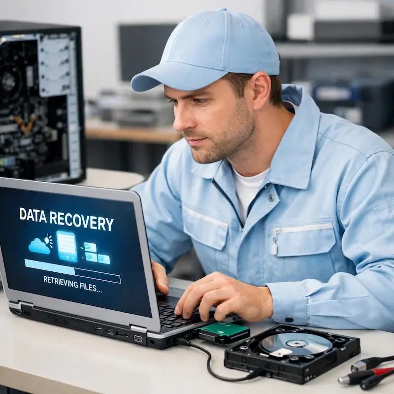 Восстановление данных и файлов в Юбилейном