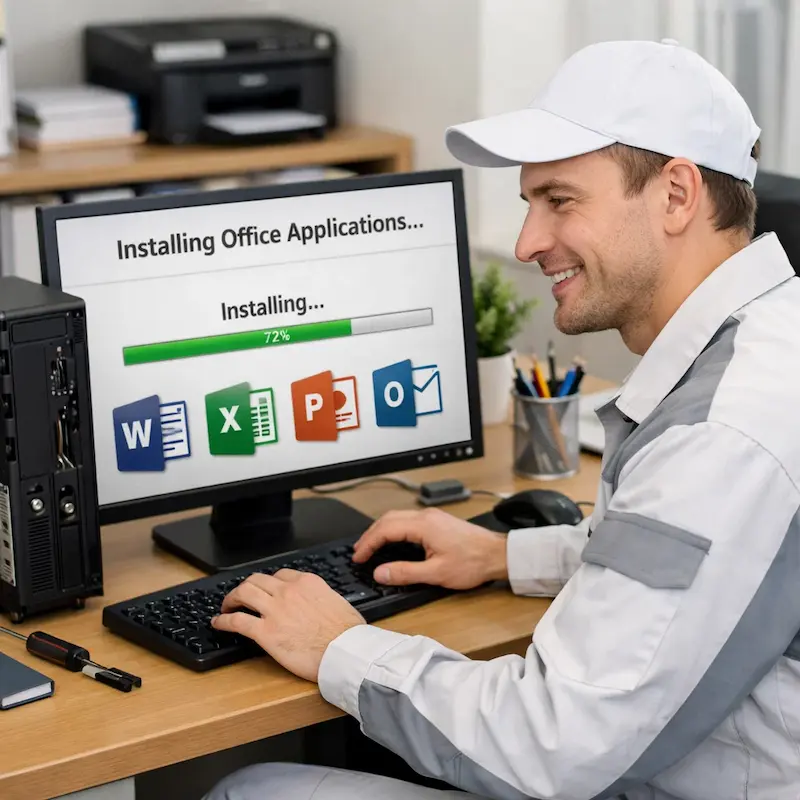 Установка и настройка программ на компьютере в Юбилейном