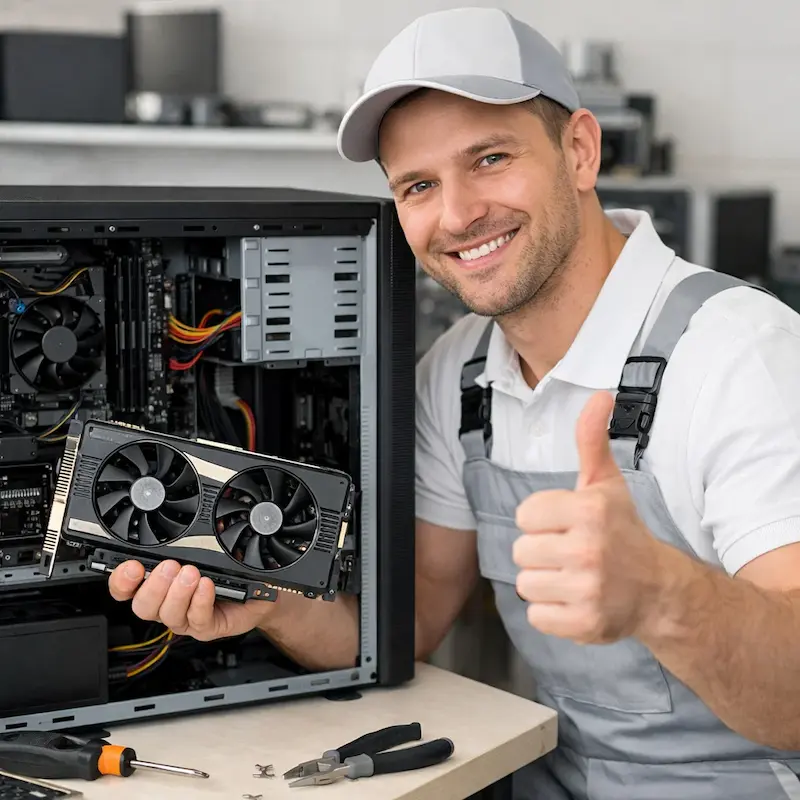 Замена видеокарты ПК в Юбилейном