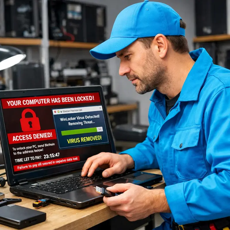 Поможем разблокировать компьютер и ноутбук в Юбилейном